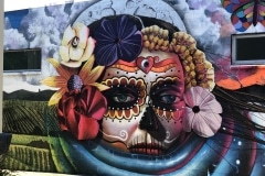 THE LADY OF LIFE AND DEATH 2018 20FT X 40FT SONOMA COUNTY MUSEUM NEA GRANT- ORIGINAL ARTWORK BY CHOR BOOGIE  AND STUDENTS