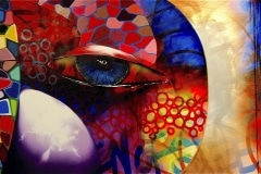 03 OF PART 3 2011 96X54 SPRAY PAINT ON CANVAS - ORIGINAL ARTWORK BY CHOR BOOGIE