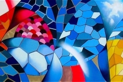 2 TRANSLATION OF PART 2 2011 48 X 96 SPRAY PAINT ON WOOD - ORIGINAL ARTWORK BY CHOR BOOGIE