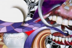 5 THEORY PART 5 2011 48X96 SPRAY PAINT ON WOOD - ORIGINAL ARTWORK BY CHOR BOOGIE