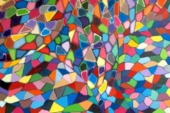 CHURCH 2 2011 60X60 SPRAY PAINT ON CANVAS - ORIGINAL ARTWORK BY CHOR BOOGIE