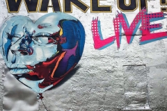 WAKE UP LIVE 25FT X 20FT ART BASEL MIAMI-ORIGINAL ARTWORK BY CHOR BOOGIE