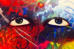 THE VISION PART 4 HIGHLIGHT 2013 48X60 SPRAY PAINT ON CANVAS - ORIGINAL ARTWORK BY CHOR BOOGIE