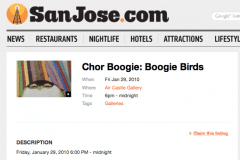 SAN JOSE.COM 1 | CHOR BOOGIE ART